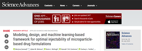 近日麻省理工大学的研究人员开发出一种计算模型，可以帮助改善注射类微粒制剂的可注射性并防止堵塞。