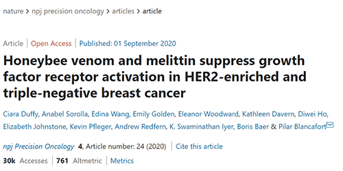 攻克三阴性乳腺癌，蜜蜂毒液竟是关键？